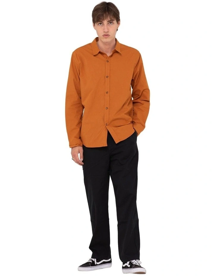 Rusty Work Horse Long Sleeve Shirt Orange - Image 6