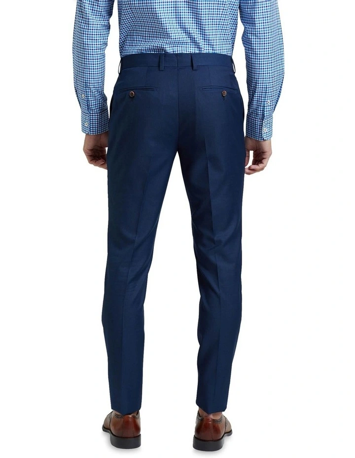 Oxford Auden Wool Rich Suit Trousers In Blue - Image 3