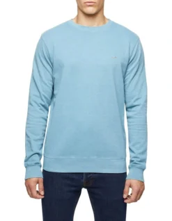 Oxford Lars Jersey Sweatshirt Blue