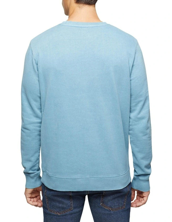 Oxford Lars Jersey Sweatshirt Blue - Image 3