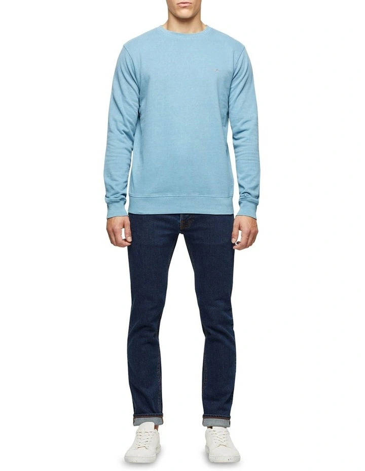 Oxford Lars Jersey Sweatshirt Blue - Image 5