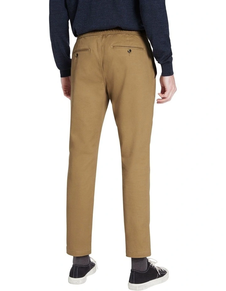 Ronan Tapered Chino In Tan - Image 3