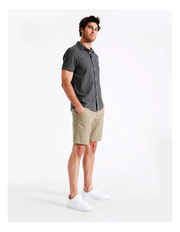 Kai Convo Print Short Sleeve Shirt In Black - Image 7