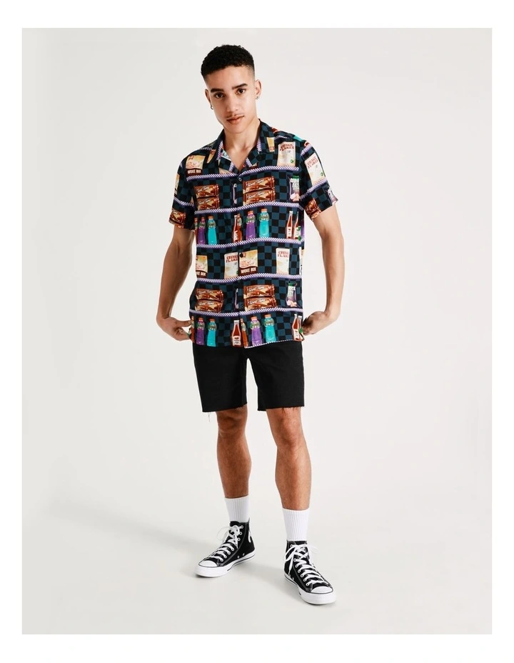 Shoplift Print Short Sleeve Rayon Shirt In Assorted - Image 6