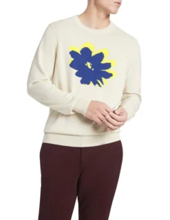 Flowers On The Wall Knit In Ecru