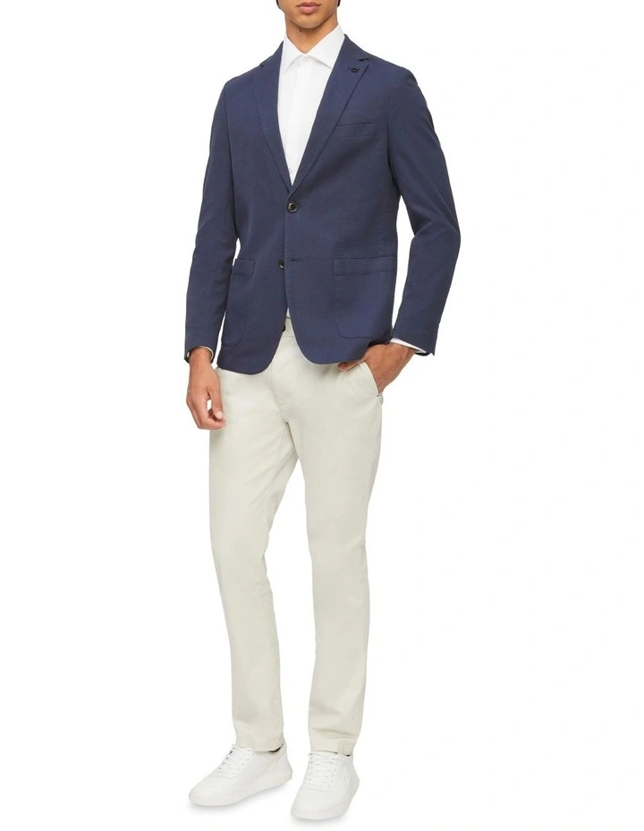Calvin Klein Textured Blazer In Navy - Image 2