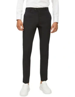 Calvin Klein X-Slim Square Weave Trouser In Black