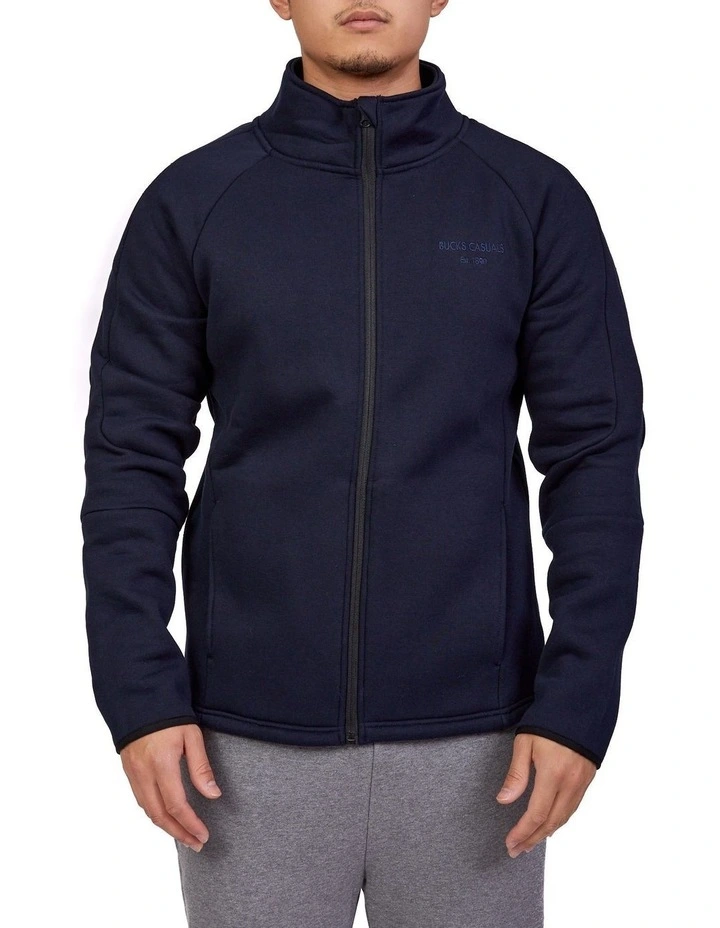 Royce Full Zip Up Jacket In Navy