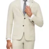 Van Heusen Slim Plain Linen Suit Jacket In Ecru