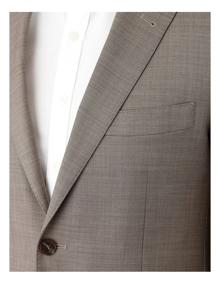 Stefano Tailored Fit Jacket In Taupe - Image 4