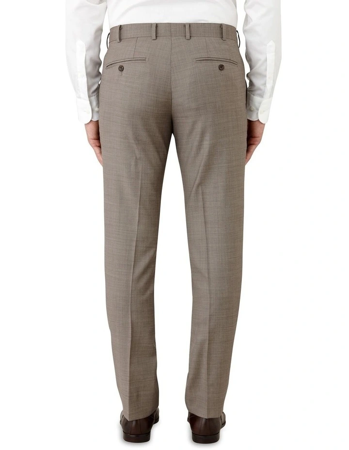 Fabio Tailored Fit Trouser In Taupe - Image 2