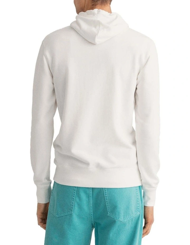 Gant Sweat Hoodie In Eggshell - Image 2