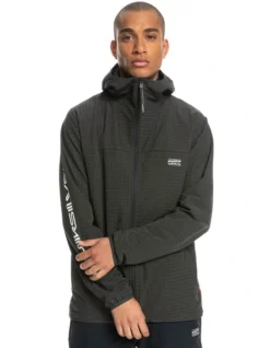 Quiksilver The Endurancey Zip Up Hoodie In Phantom