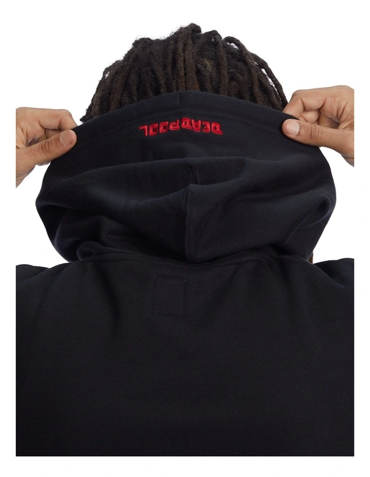 DC Deadpool Marvel Hoodie In Black - Image 6