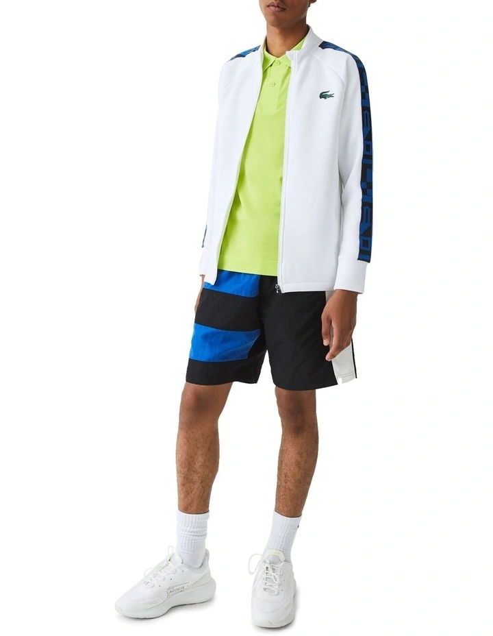 Lacoste Team Leader On Court Midlayer Jacket In White