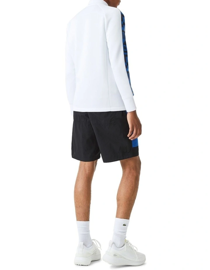 Lacoste Team Leader On Court Midlayer Jacket In White - Image 2