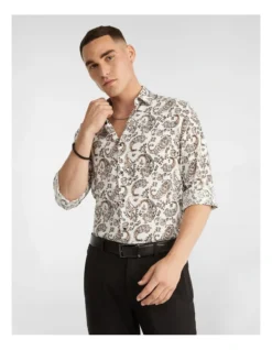 Marley Print Shirt In Natural