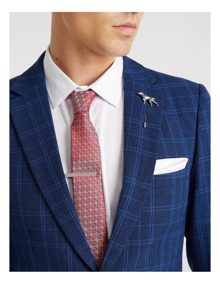 Revolver Slim Suit Jacket In Blue - Image 3