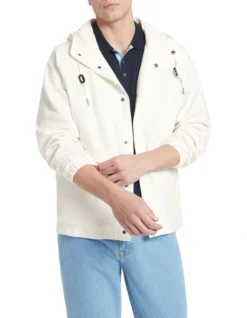 Markie Hooded Jacket In Ecru