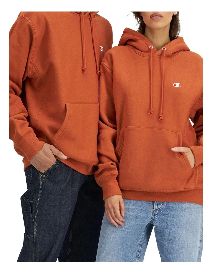 Champion Reverse Weave Hoodie In Texas Orange - Image 5