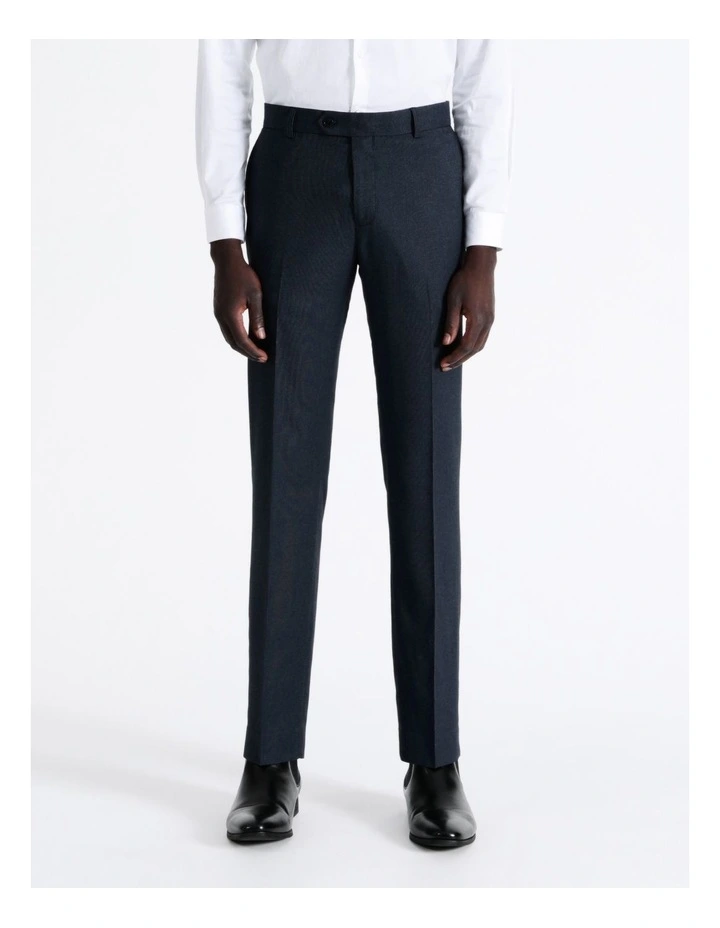 Tailored Texture Trouser In Blue - Image 2