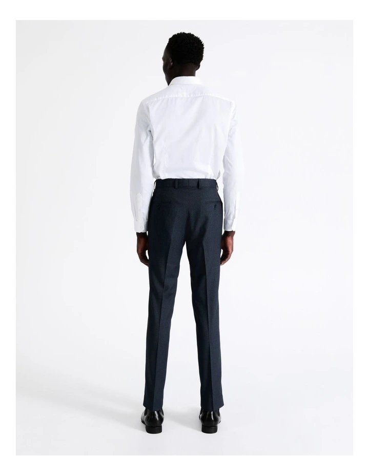 Tailored Texture Trouser In Blue - Image 5