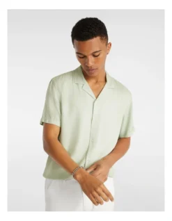 Ezekiel Viscose Shirt In Mint