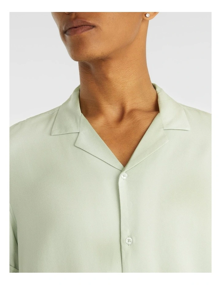 Ezekiel Viscose Shirt In Mint - Image 3