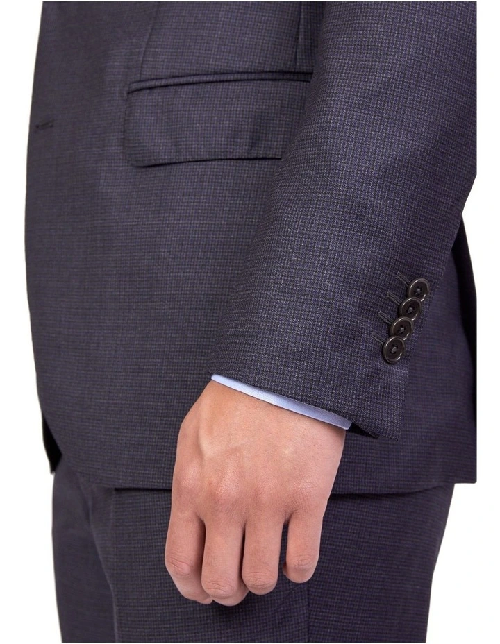 Rochdale Suit Charcoal/Cobalt REG - Image 5
