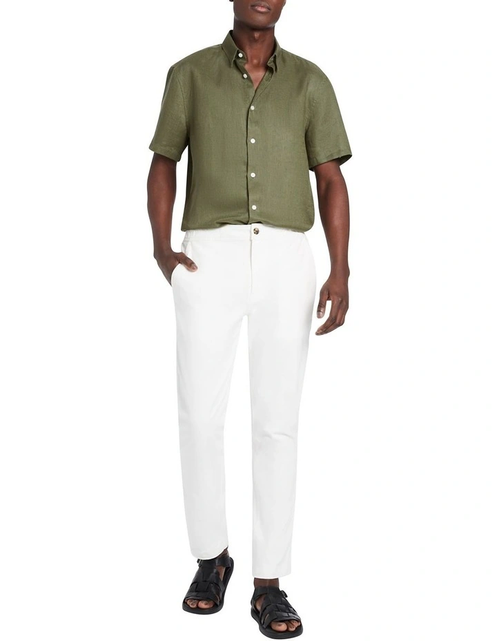 Ronan Tapered Chino In Ecru - Image 2