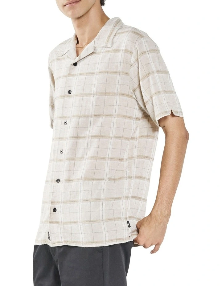 Everlasting Bowling Shirt In Stone - Image 3