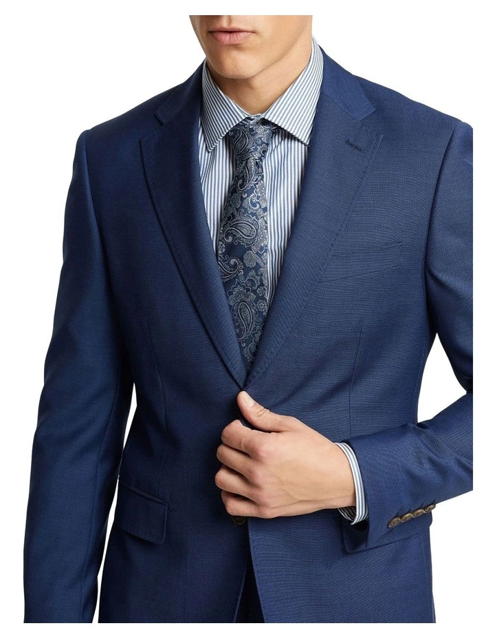 Oxford Byron Wool Suit Jacket In Blue - Image 4