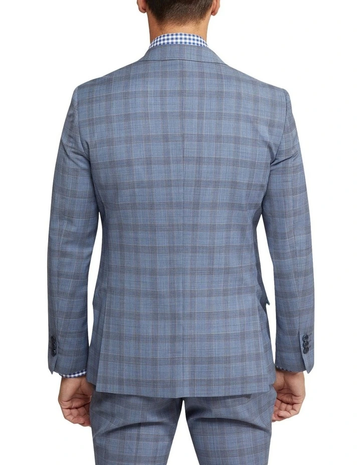 Oxford New Hopkins Wool Checked Suit Jacket In Blue - Image 3