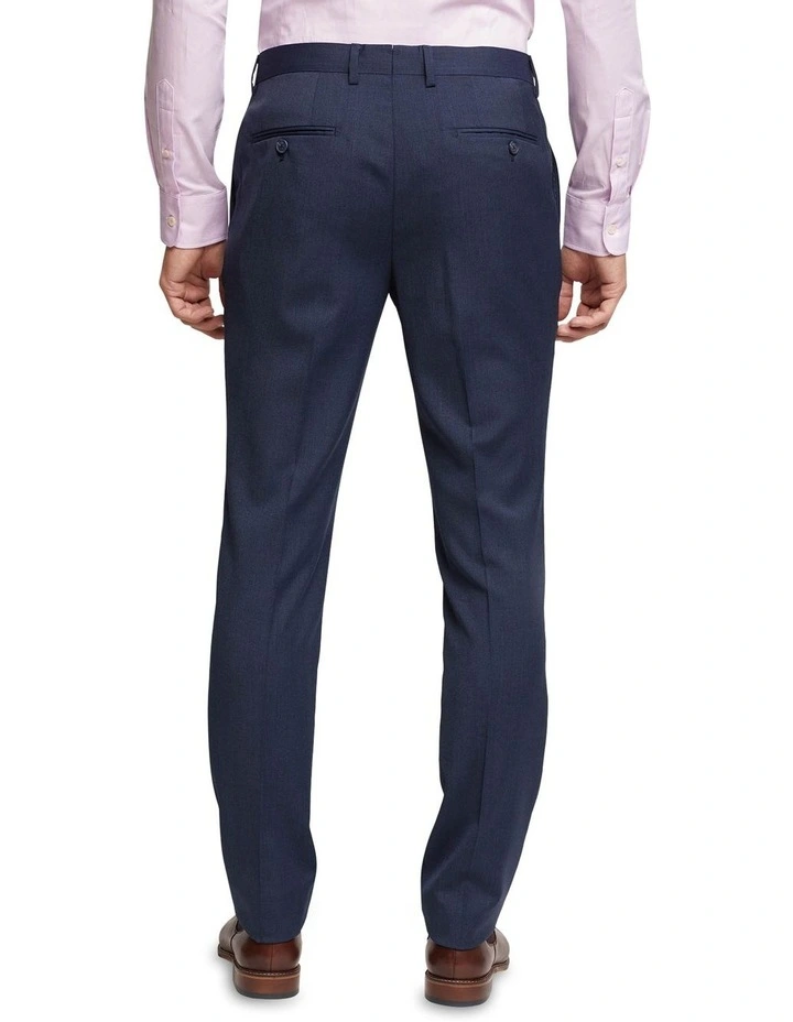 Oxford Auden Wool Stretch Suit Trousers In Gunmetal - Image 2