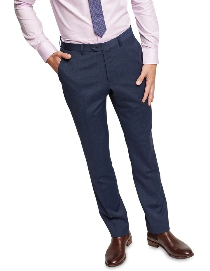 Oxford Auden Wool Stretch Suit Trousers In Gunmetal - Image 4