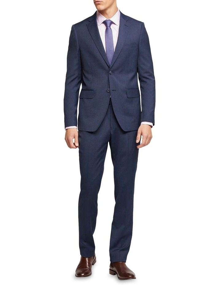 Oxford Auden Wool Stretch Suit Trousers In Gunmetal - Image 5