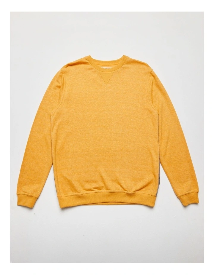 McQueen Crew Fleece Jumper In Dijon - Image 4