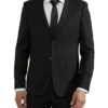 Oxford Byron Wool Suit Jacket In Black