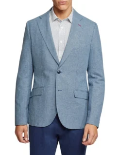 Oxford Milton Unlined Blazer In Blue