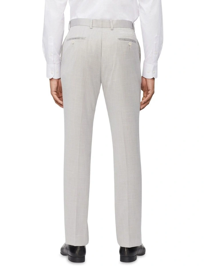 Van Heusen Tailored Textured Slub Trouser In Grey - Image 2