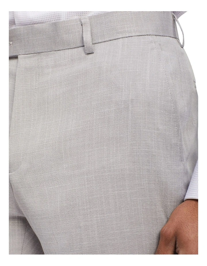 Van Heusen Tailored Textured Slub Trouser In Grey - Image 3