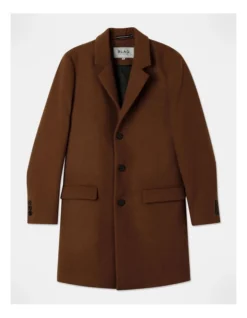 Declan Derby Coat In Brown