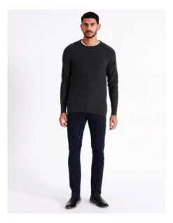Tristan Textured Knit In Charcoal
