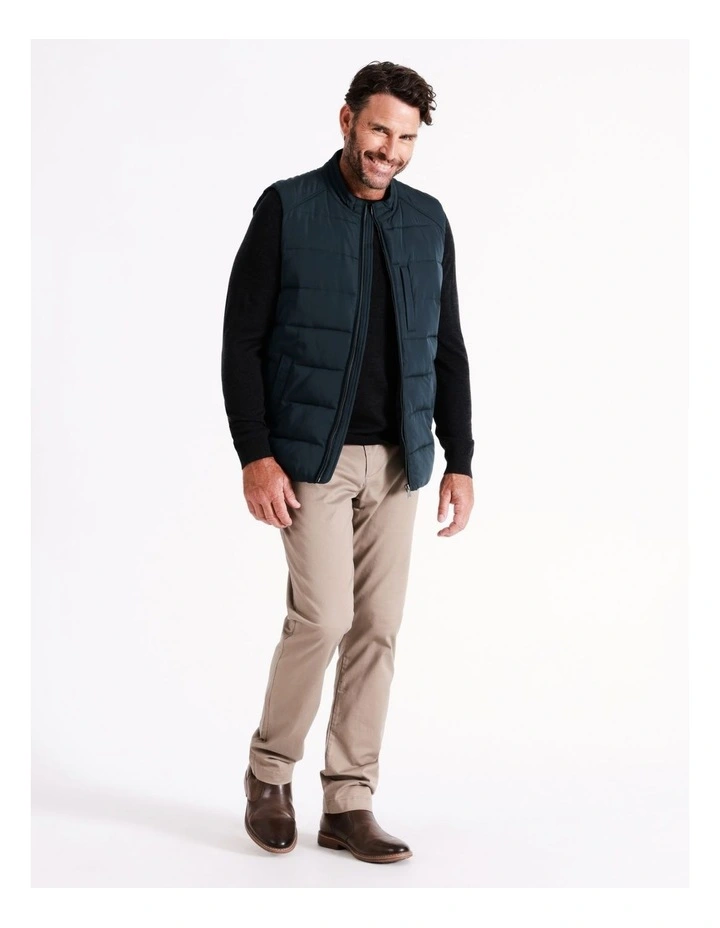 Avery Puffer Vest In Navy - Image 6