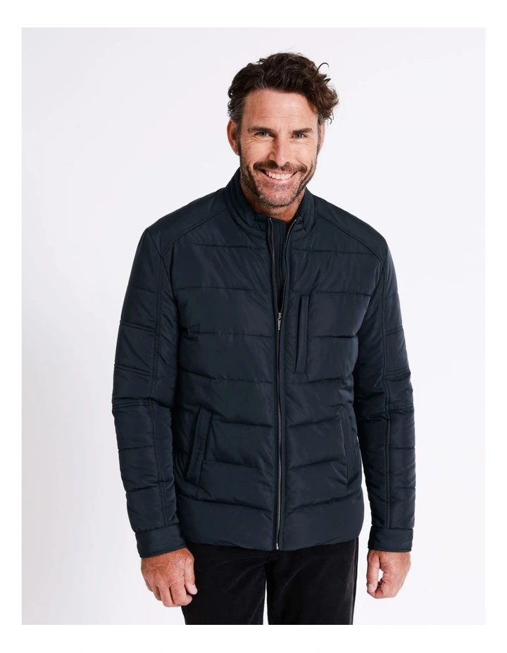 Bunbury Puffer Jacket In Navy