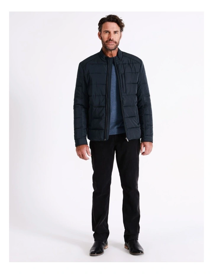 Bunbury Puffer Jacket In Navy - Image 2