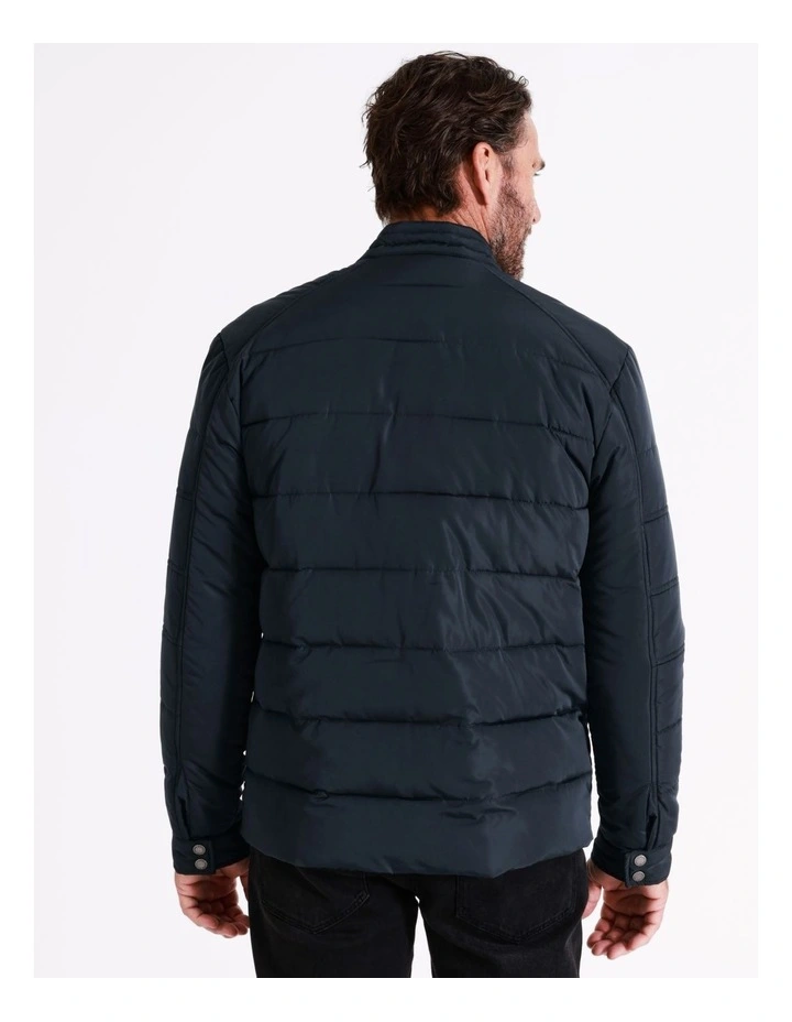 Bunbury Puffer Jacket In Navy - Image 6