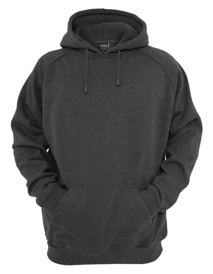 URBAN CLASSICS Heavyweight Hoody In Charcoal - Image 3