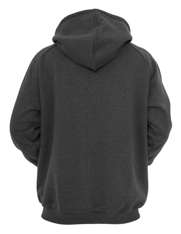 URBAN CLASSICS Heavyweight Hoody In Charcoal - Image 4