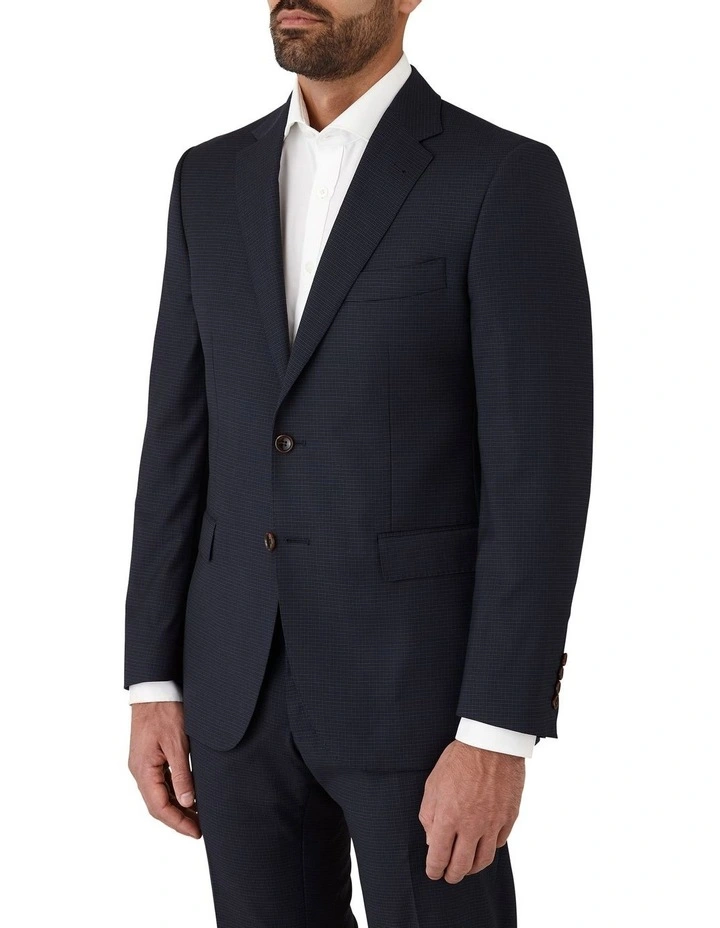 Cambridge Regent Tailored Fit Jacket In Navy - Image 3